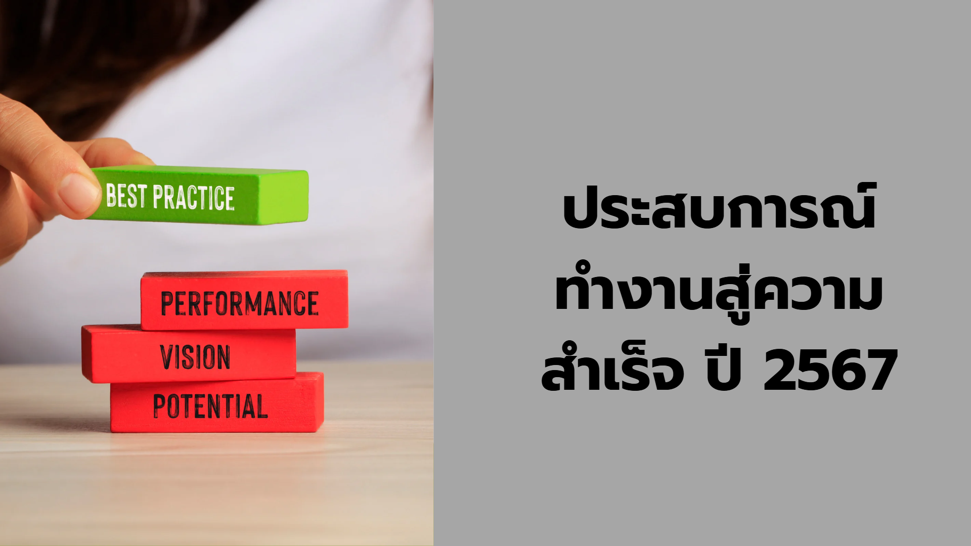 ประสบการณ์ทำงานสู่ความสำเร็จ ปี 2567